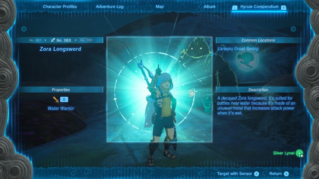 Hyrule Advent Calendar! December 11th: Silver|Zora&nbsp;Longsword