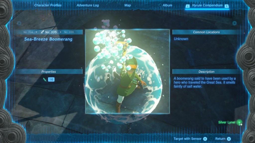 Hyrule Advent Calendar! December 19th: Sea-Breeze&nbsp;Boomerang